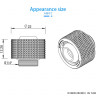 Фитинг для шланга 10/16 Barrowch Compression Fitting (ID3/8-OD5/8) Soft Tubing - 8шт