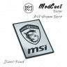 Шильдик ModCust Badge MSI Dragon Type2 50x70 mm - Silver/Black