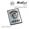 Шильдик ModCust Badge MSI Dragon Type2 50x70 mm - Silver/Black