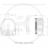 Помпа с топом EK-Quantum Inertia D5 PWM D-RGB - Acetal
